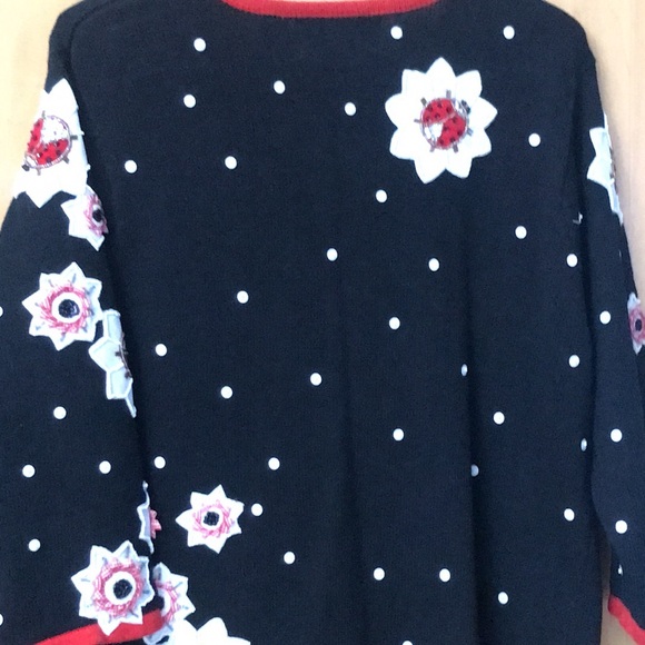Ladybug cardigan - Picture 5 of 10